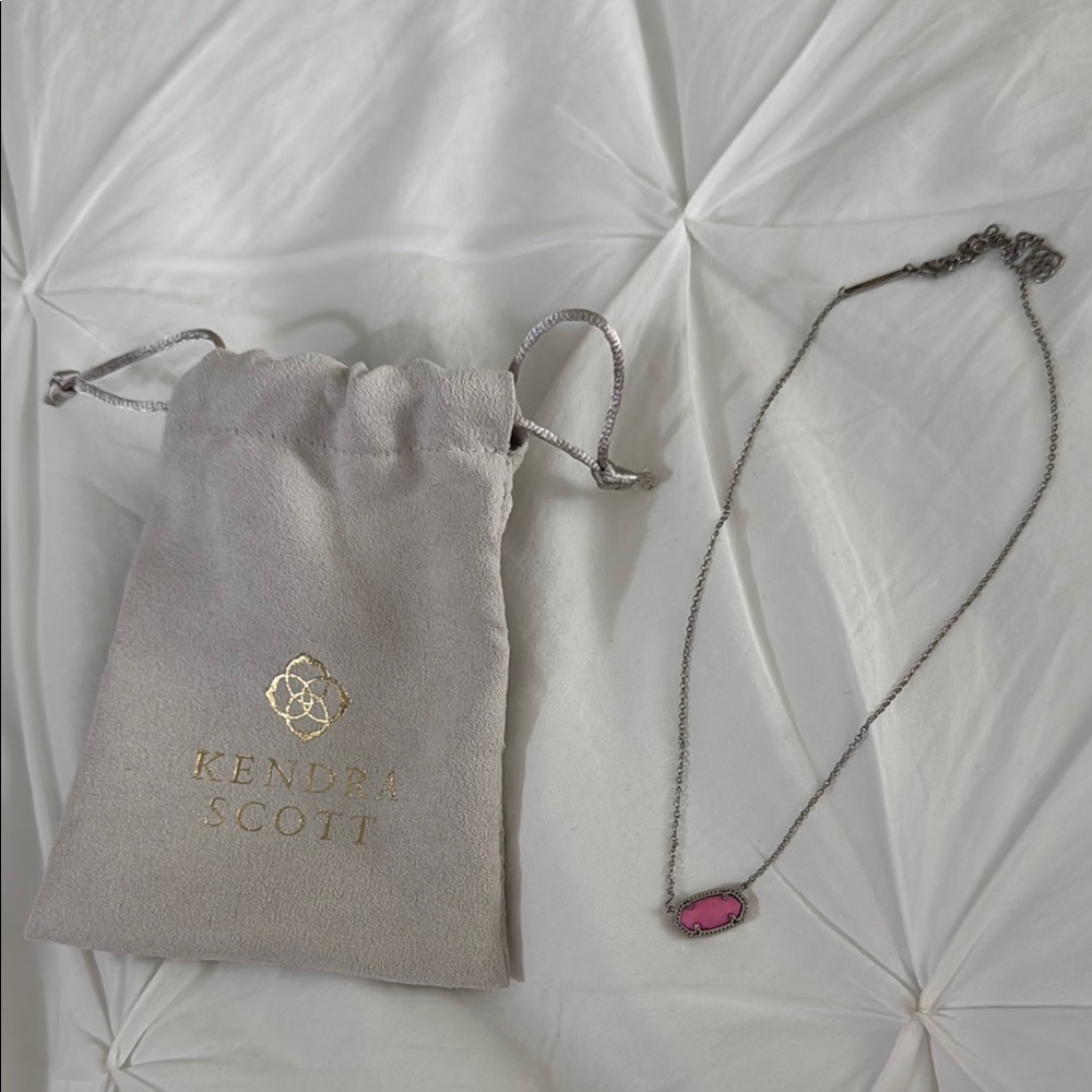 Kendra Scott Pink Pendant Necklace
